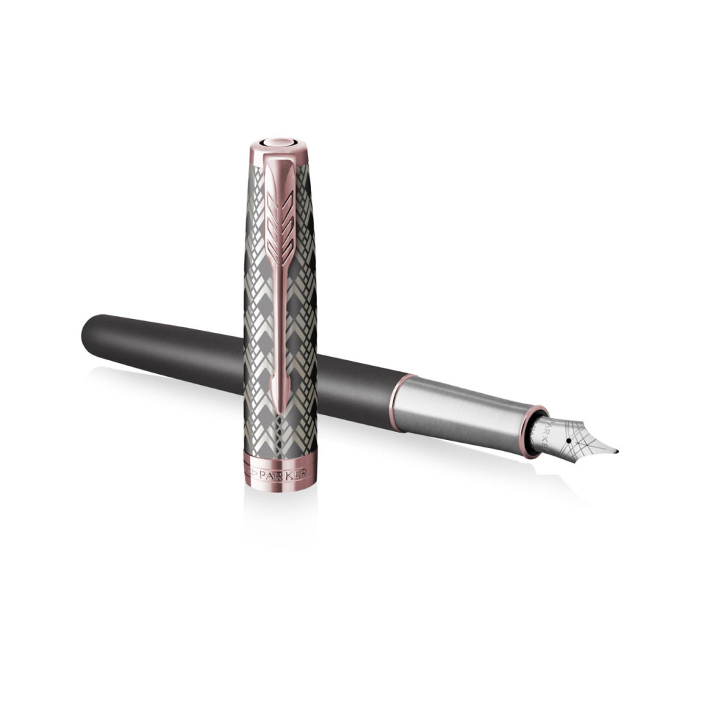 Ручка пір'яна Parker SONNET 17 Metal Grey Lacquer PGT FP18 F (68 211)