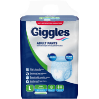 Diapers for adults Giggles Large 100-150 cm 8 pcs (8680131204250)