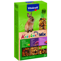 Ласощі для гризунів Vitakraft Kracker Trio-Mix для кроликів 3 шт (4008239252272)