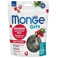 Treats for dogs Monge Gift Dog Skin support salmon with cranberry 150 g (8009470085731)