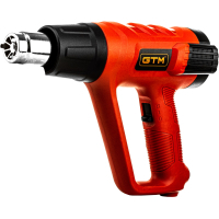 Будівельний фен GTM HG2000EM, 2000Вт, 80-600С, 300/500л/хв, LCD-дисплей (HG2000EM)