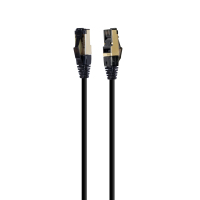 Патч-корд 3м, S/FTP, cat 8, литий, 50u", CU, AWG 27, LSZH, black Cablexpert (PP8-LSZHCU-BK-3M)