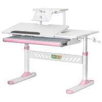 ErgoKids desk with shelf Pink (TH-310 W/PN + BD-S30 PN)