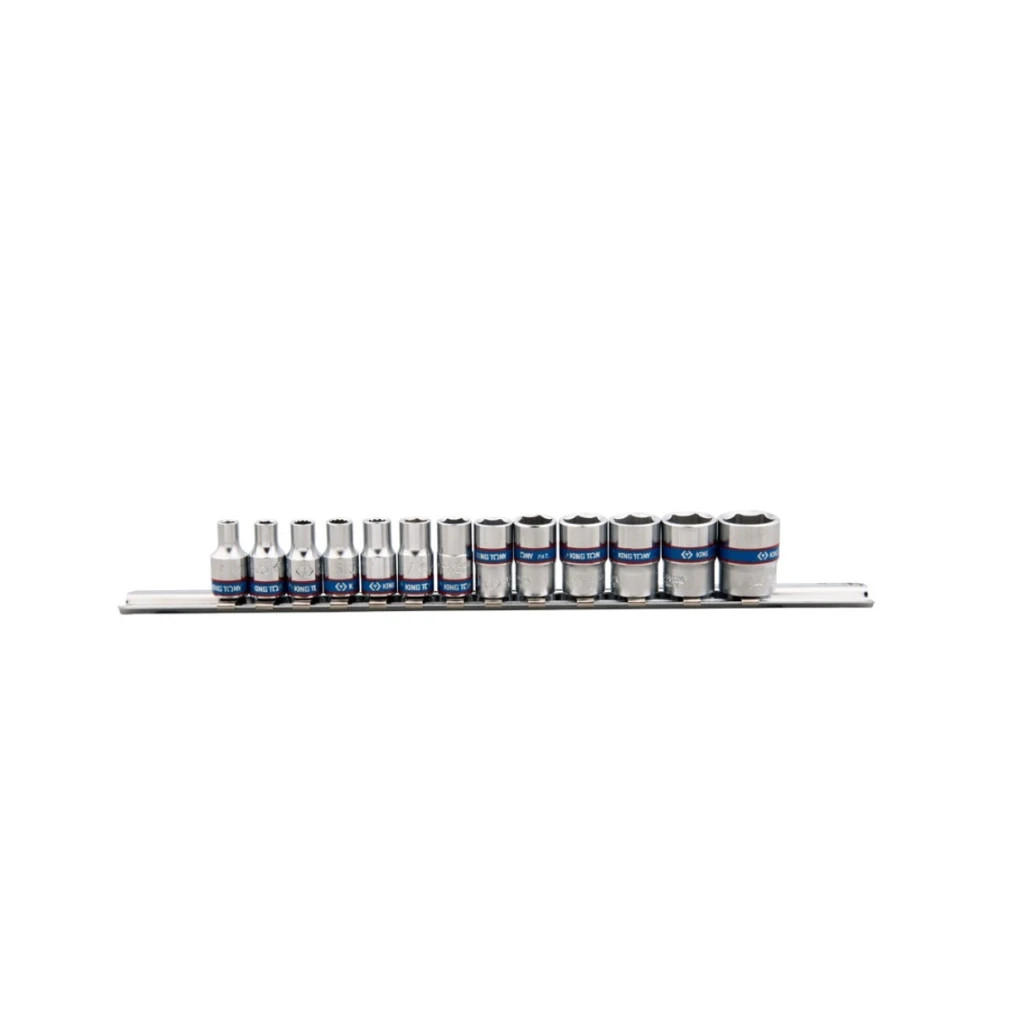 Набір головок KING TONY 1/4" подовжених 13 шт. (2513MR)