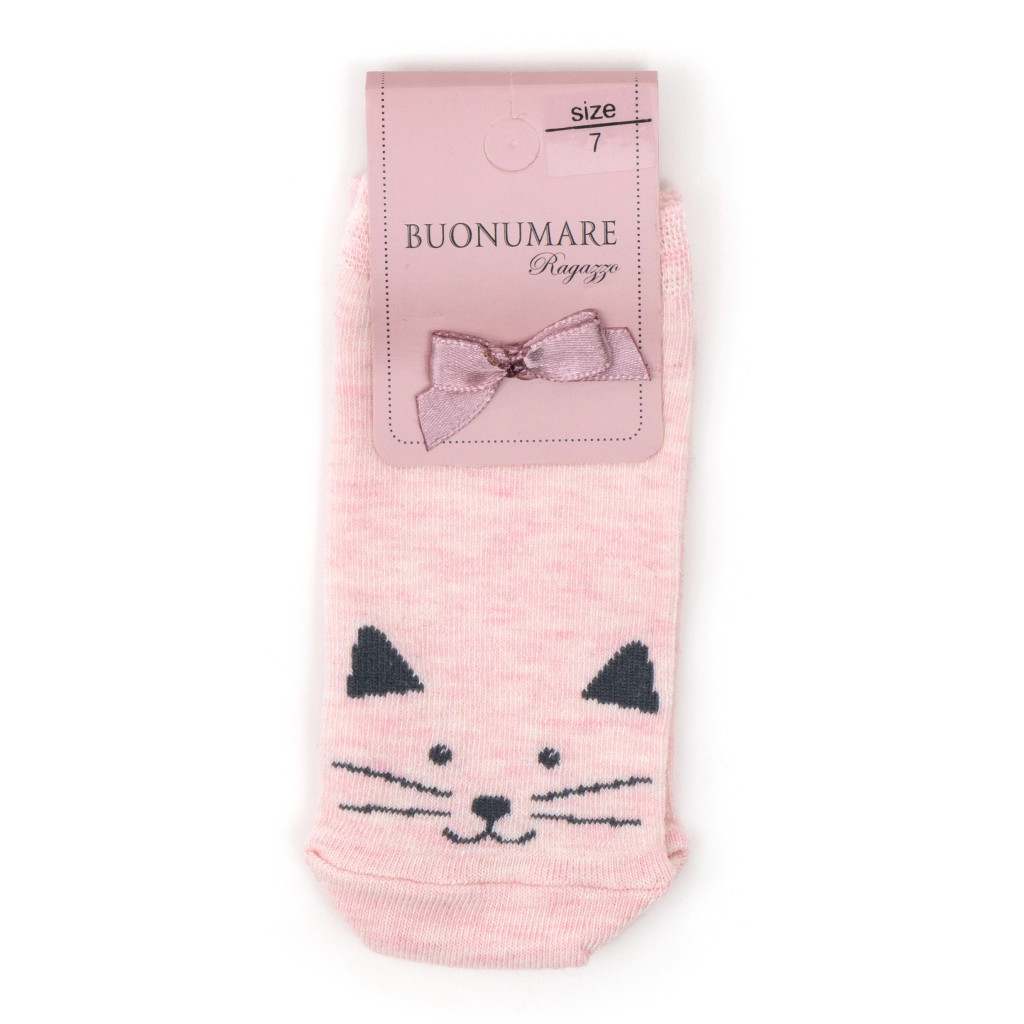 Шкарпетки дитячі BNM з котиком (M0C0201-0141-7G-pink)