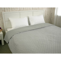 Two-sided decorative fleece blanket Gray 150x212 cm (360.52У_Grey_1)