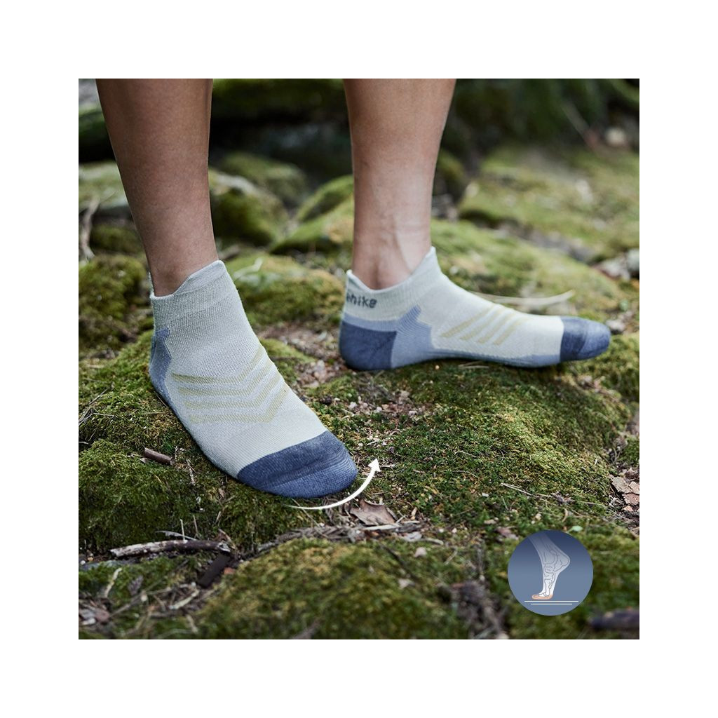 Шкарпетки Naturehike низькі CYY2341ZJ012 бежево-сірі L (6976507668927)