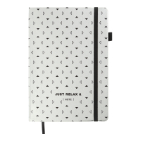 Notebook Buromax RELAX A5 96 sheets lined, silver (BM.295201-24)
