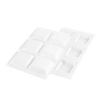 Silikomart baking dish "square" 67x67 h15 mm (60 ml x 6) (DECOR SQUARE 60)