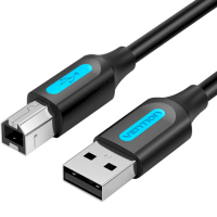 Кабель для принтера USB 2.0 AM/BM 1.5m 480Mbps PVC black Vention (COQBG)