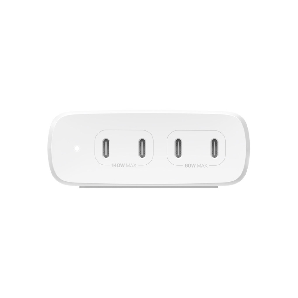 Зарядний пристрій Belkin 4хUSB-С GAN PD PPS 200W white (WCH015VFWH)