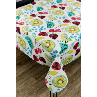 Provence tablecloth Red cherries 120x136 (032984)