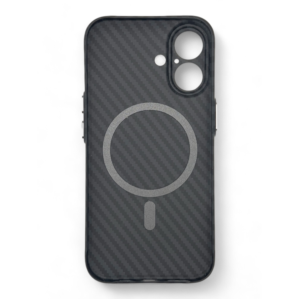 Чохол до мобільного телефона BeCover Carbonite Case (MagSafe) для Apple iPhone 16 Black (712067) Чохол до мобільного телефона BeCover Carbonite Case (MagSafe) для Apple iPhone 16 Black (712067)