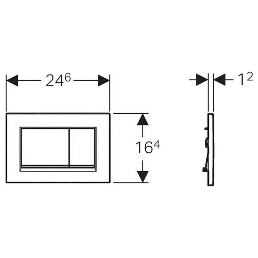 Панель змиву Geberit Sigma 30 хром мат (115.883.JQ.1)