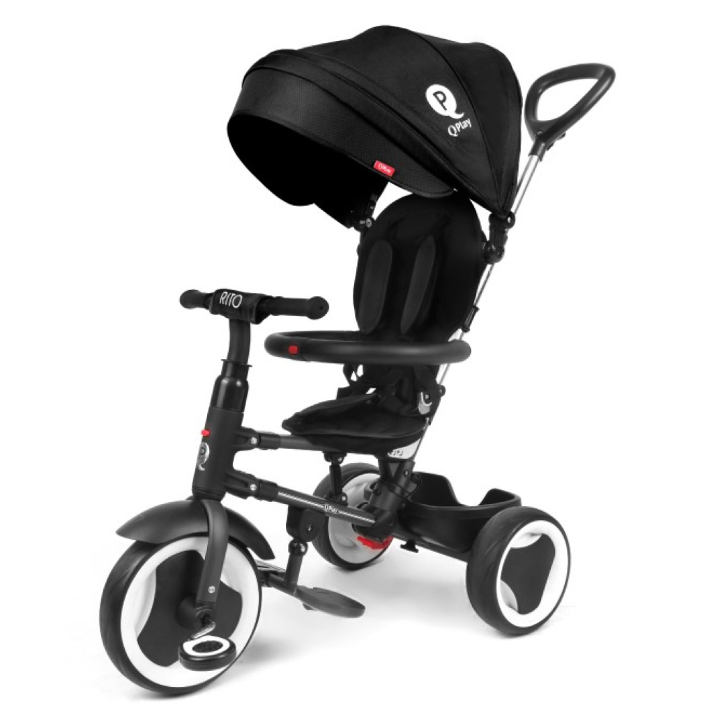 фото Дитячий триколісний велосипед Qplay Rito Eva Black
