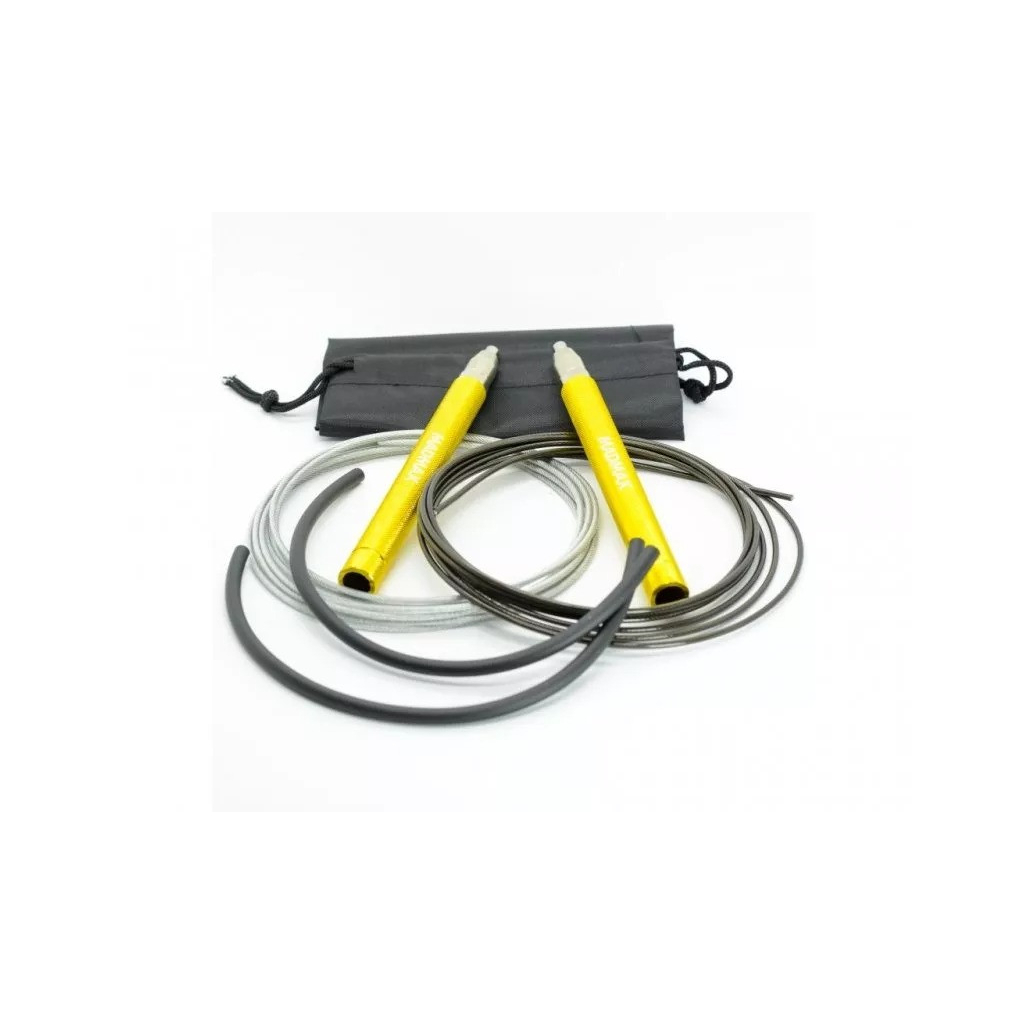 Скакалка MadMax MFA-286 Speed jump rope швидкісна Жовта (MFA-286-YEL-U)