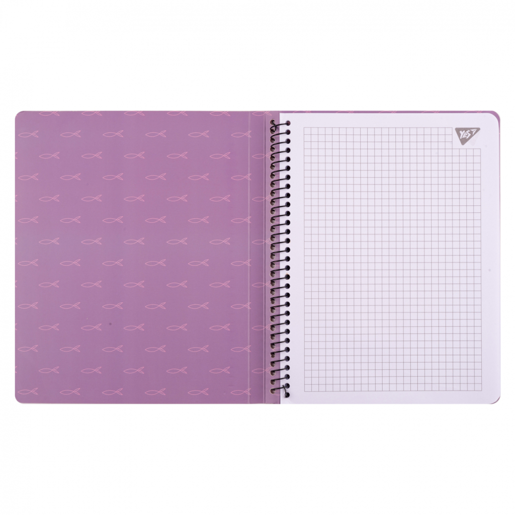 Блокнот Yes А5 50 арк cпіраль Hey Helly клітинка (151858) Блокнот Yes А5 50 арк cпіраль Hey Helly клітинка (151858)