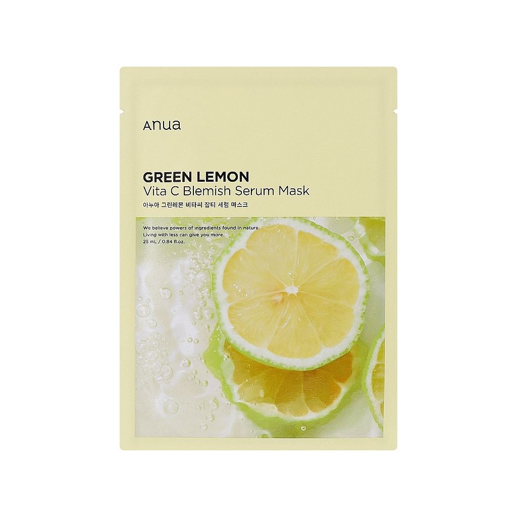 Маска для обличчя Anua Green Lemon Vita C Blemish Serum Mask 25 мл (8809640733628)