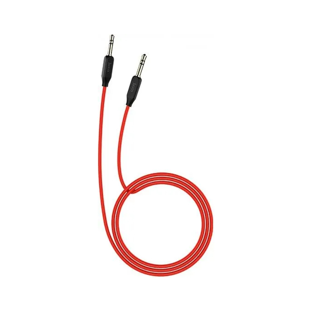Кабель мультимедійний 3.5mm M to 3.5mm M 1.0m Black HOCO (6957531079293)