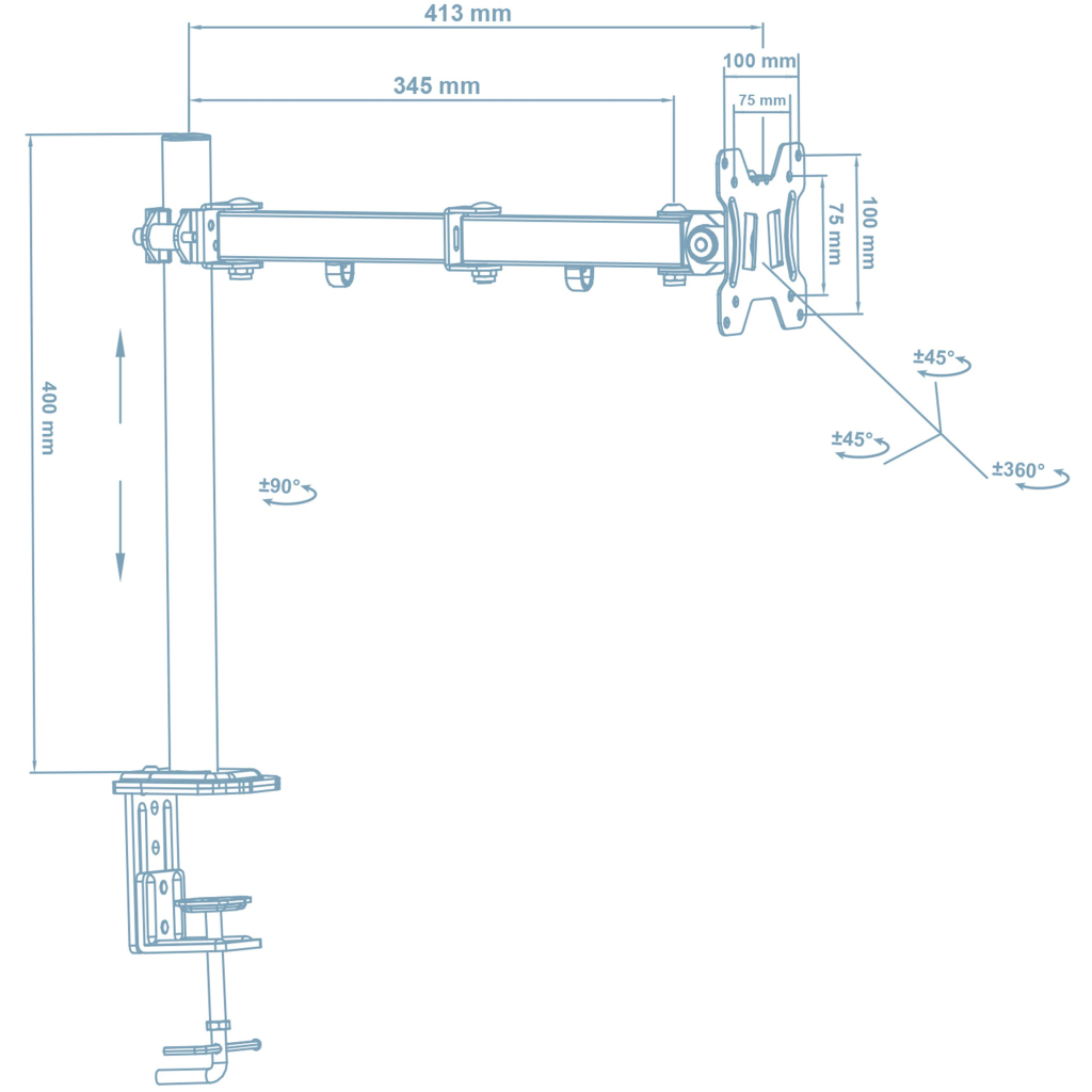Кронштейн Walfix DM-300B