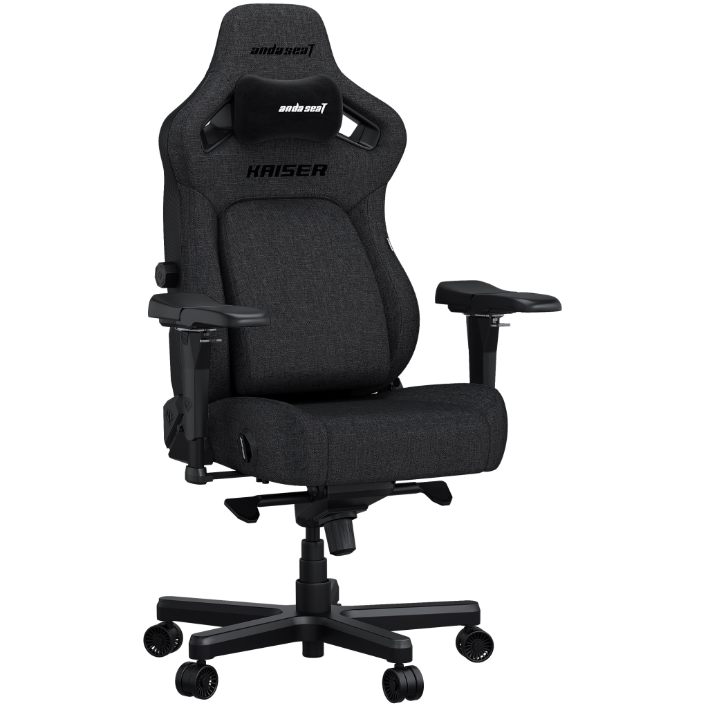 Крісло ігрове Anda Seat Kaiser 4 Linen Fabric Size L Dark Gray (AD12YDDC-L-20-GB-CF)