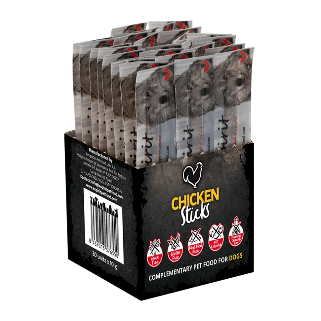 Ласощі для собак Alpha Spirit Dog Sticks Chicken 300 г 30 шт (8436586310653)