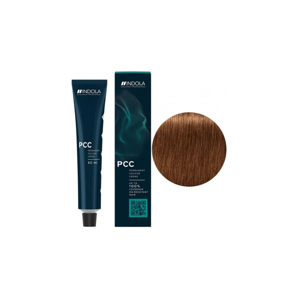 Фарба для волосся Indola Permanent Caring Color 6.8+ - Русявий шоколадний інтенсивний (4045787933185)