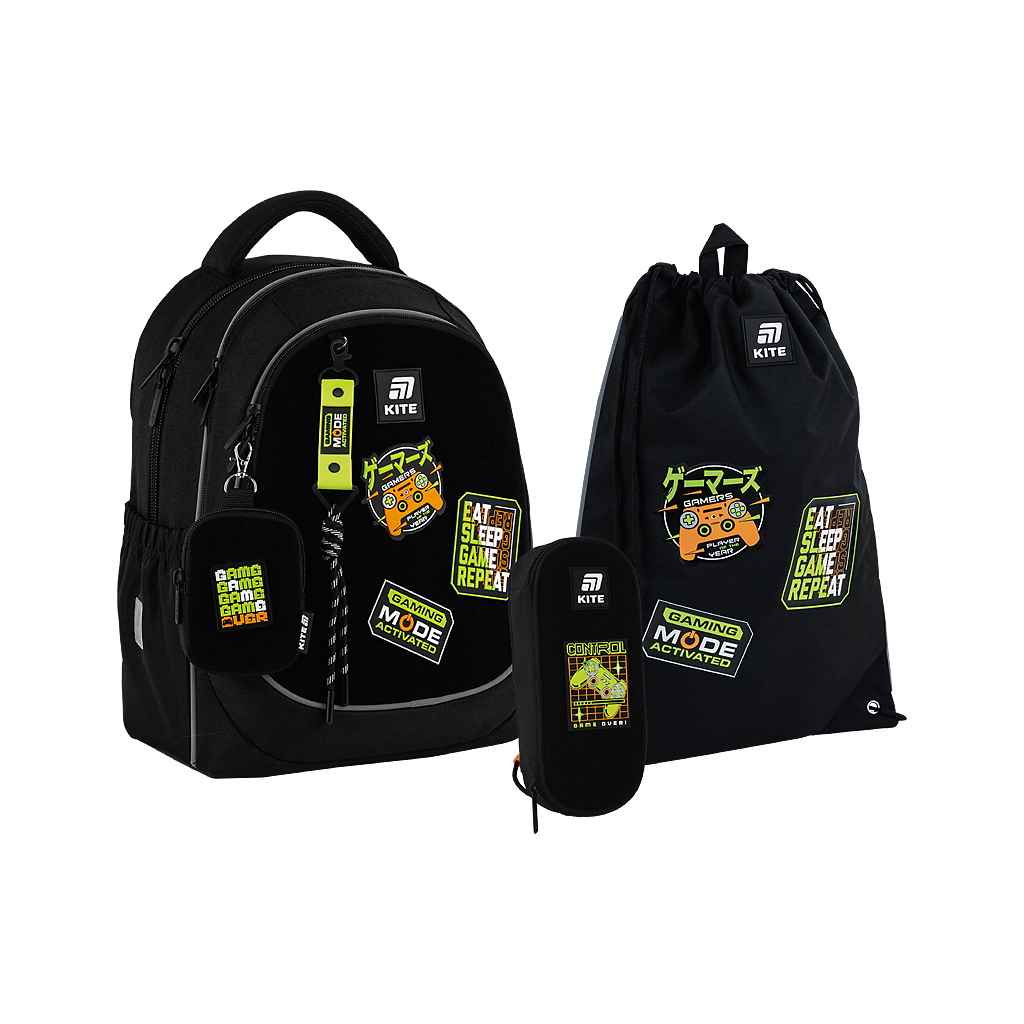 Шкільний набір Kite Education Gaming Mode 700 (рюкзак, пенал, сумка) (SET_K25-700M-5)