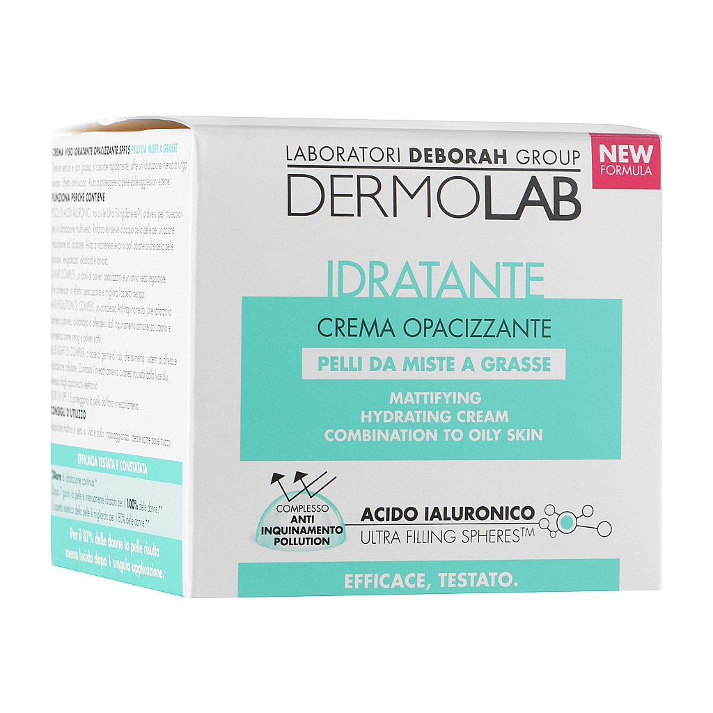 Крем для обличчя Dermolab Mattiying Hydrating Cream SPF 15 Матуючий зволожуючий 50 мл (8009518247077)