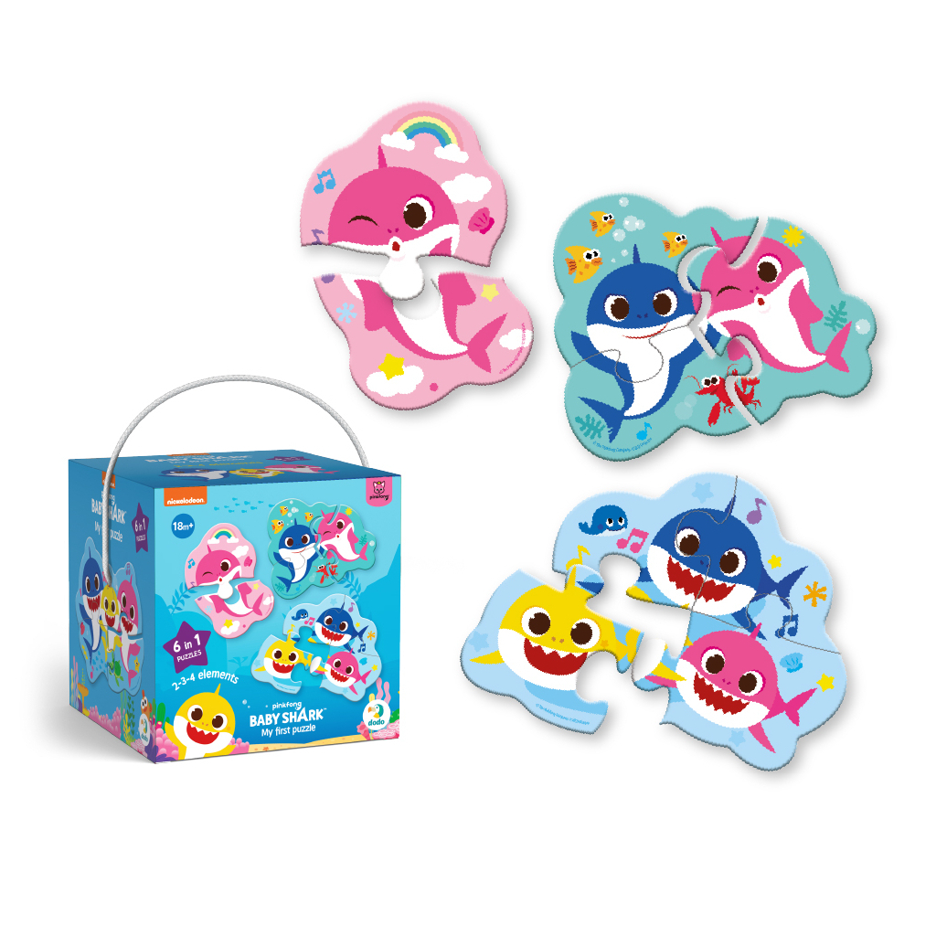 Пазл DoDo 2-3-4 елементи Baby Shark (200587) Пазл DoDo 2-3-4 елементи Baby Shark (200587)