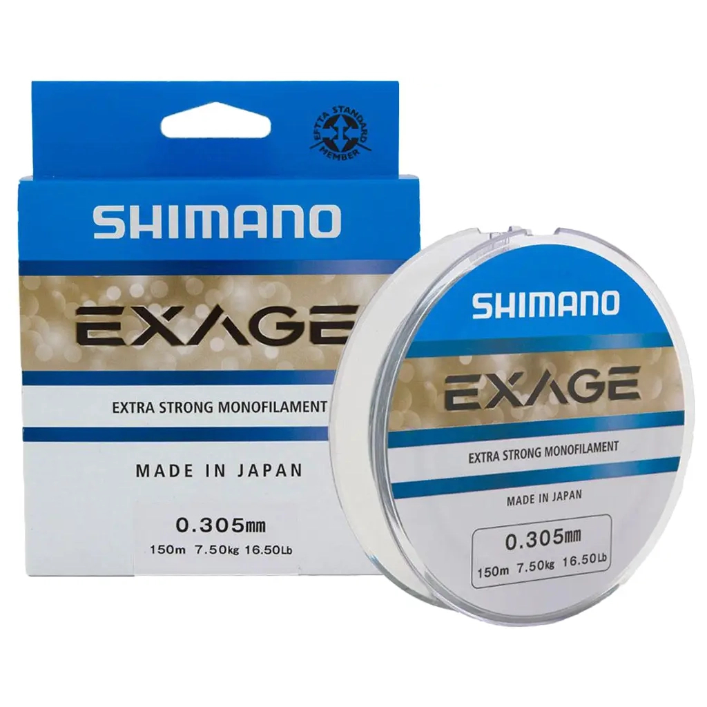 Волосінь Shimano Exage 150m 0.165mm 2.3kg (2266.75.35) Волосінь Shimano Exage 150m 0.165mm 2.3kg (2266.75.35)