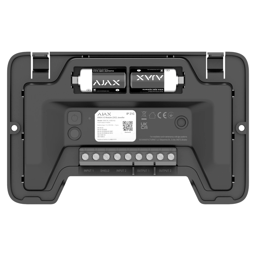 Модуль управління розумним будинком Ajax EN54 I/O Module (2X2) black