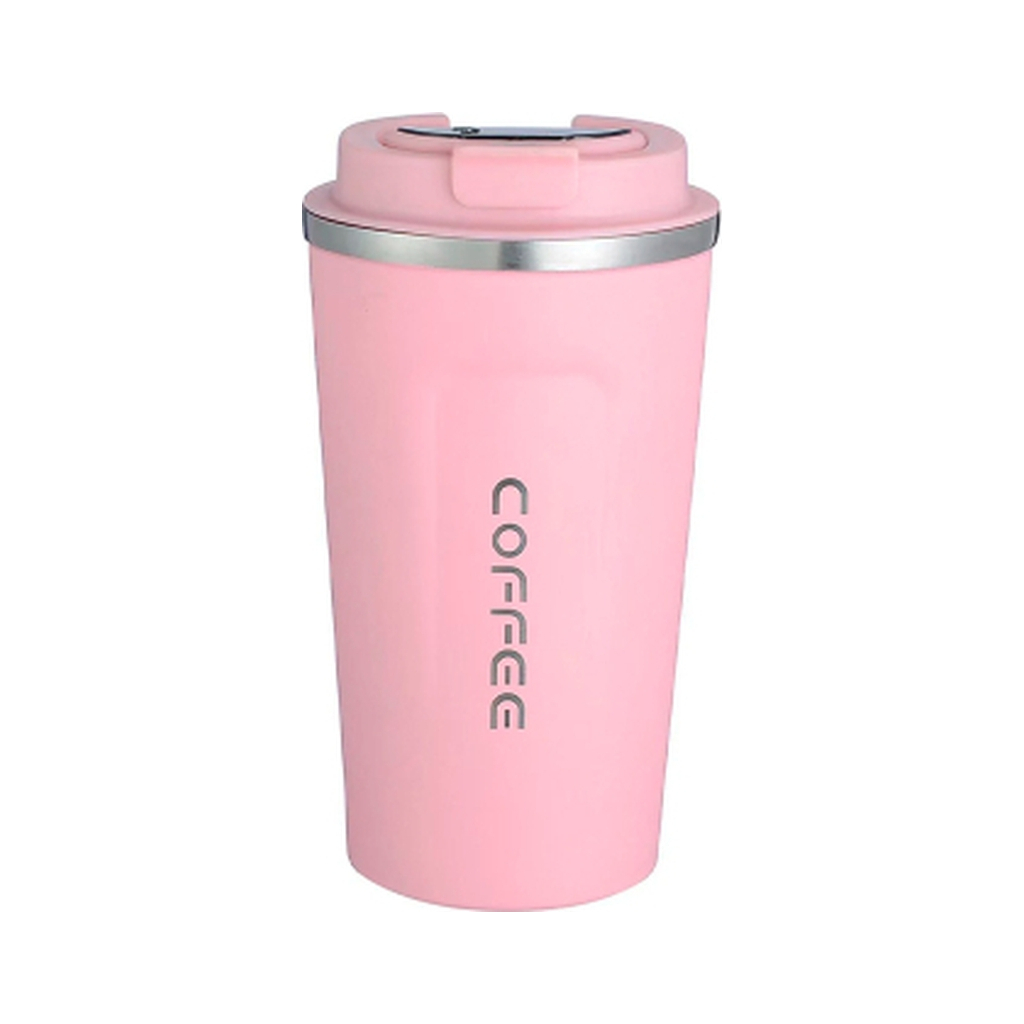 Термокружка Merlion MugCoffe 500 мл з відкидною кришкою, рожева (MugCoffe-500Pink) Термокружка Merlion MugCoffe 500 мл з відкидною кришкою, рожева (MugCoffe-500Pink)