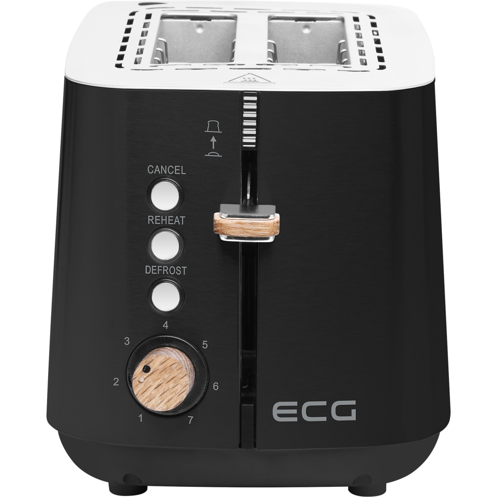 Тостер ECG ST 2768 Timber Black Тостер ECG ST 2768 Timber Black