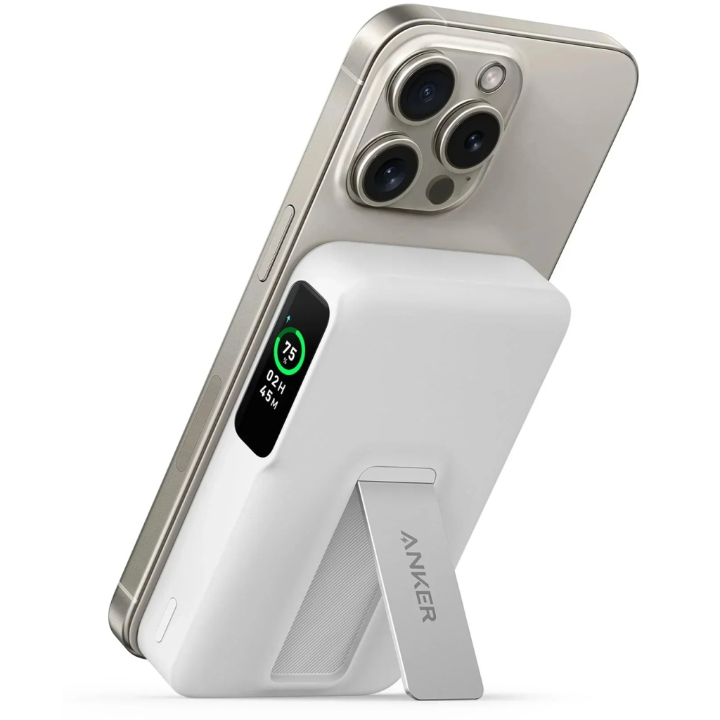 Повербанк Anker 10000mAh MagGo Qi2/15W, PD, 27W, USB-C, white (A1654G21) Повербанк Anker 10000mAh MagGo Qi2/15W, PD, 27W, USB-C, white (A1654G21)
