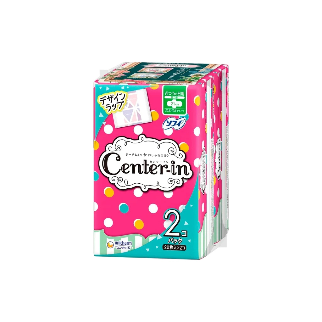 Гігієнічні прокладки Unicharm Center-In Soft and Fluffy Day Use 40 шт (4903111367979)