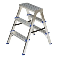 ELKOP stepladder 3-step. upper step 0.72 m, double-sided (DHR403)
