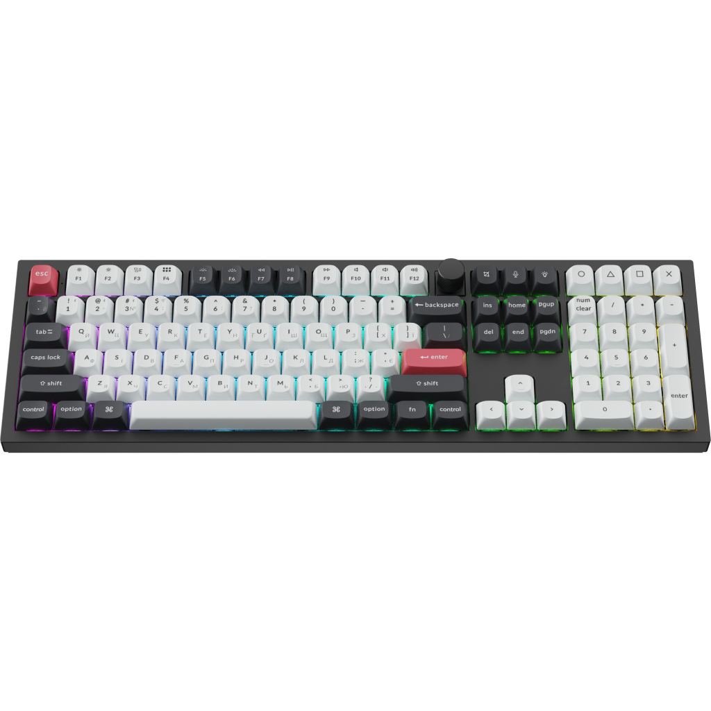 Клавіатура Keychron Q6 HE Magnetic Switch RGB UA Black (Q6H-M1-UA)
