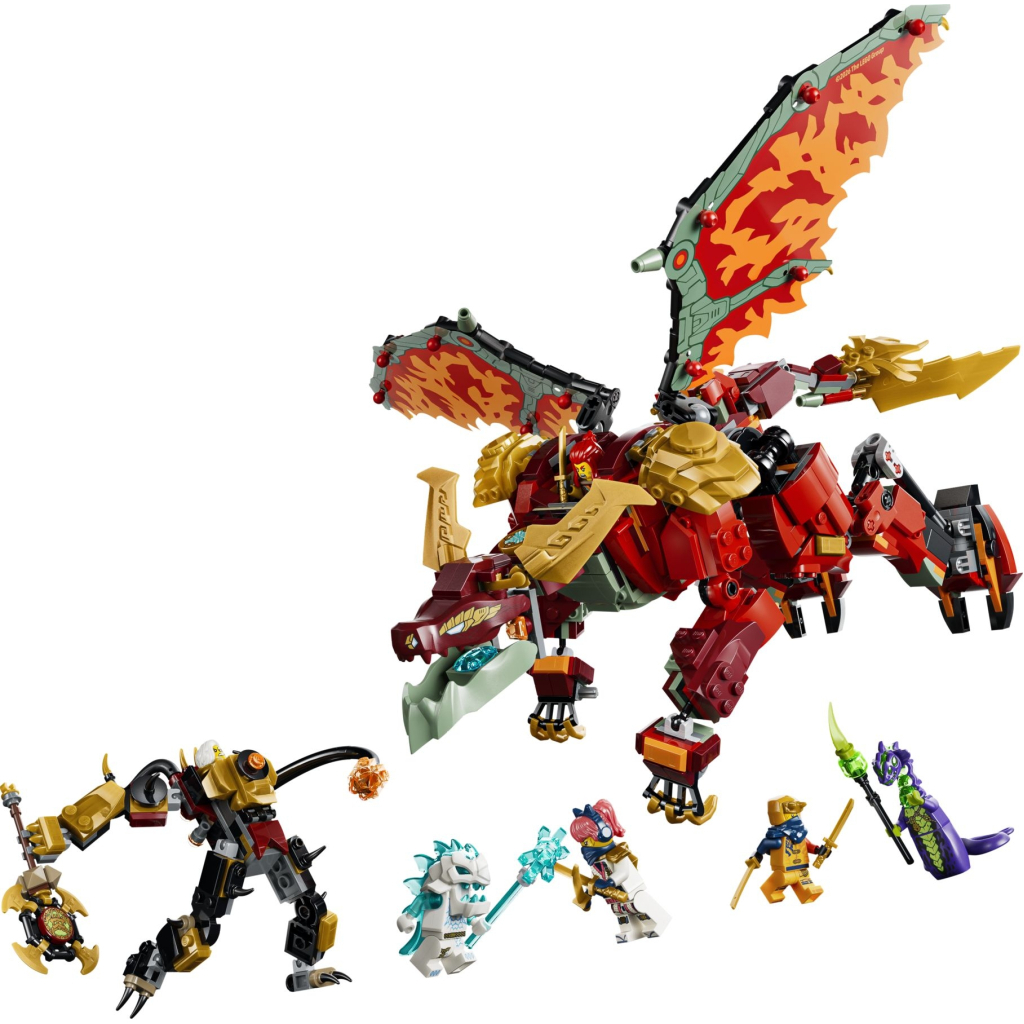 Конструктор LEGO NINJAGO Дракон-трансформер Вайлдфаєр (71868) Конструктор LEGO NINJAGO Дракон-трансформер Вайлдфаєр (71868)