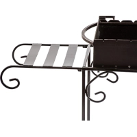 Grill shelf Metalzavod Hephaestus 9-12 skewers, side (PLK-MD12)