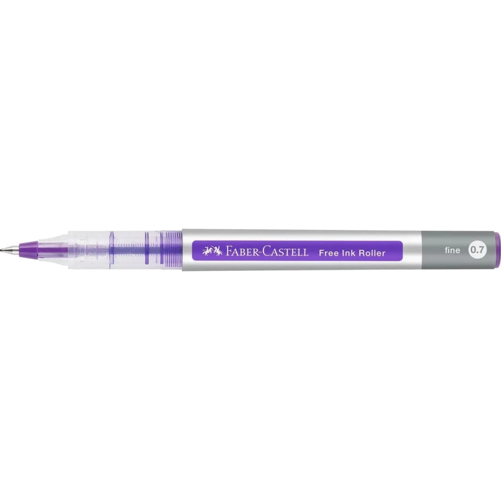 Ролер Faber-Castell Free Ink rollerball, колір чорнила фіолетовий, 0,7 мм, одноразова (29134)