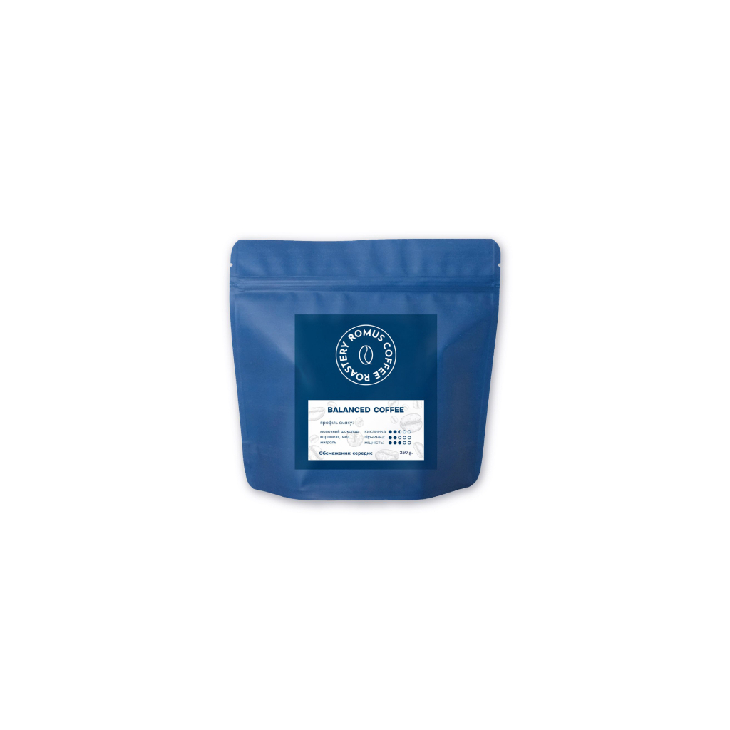 Кава Romus Coffee Roastery Balanced в зернах 250 г (103408)