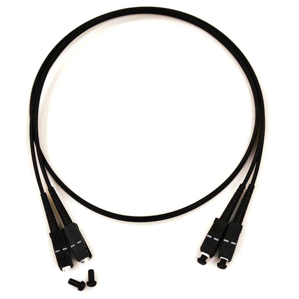 Оптичний патчкорд SC/UPC-SC/UPC MM(OM3 G50/125), Duplex, LSZH, black, 10м CMS (UPC10SCSC(MM)D(ON)BK)