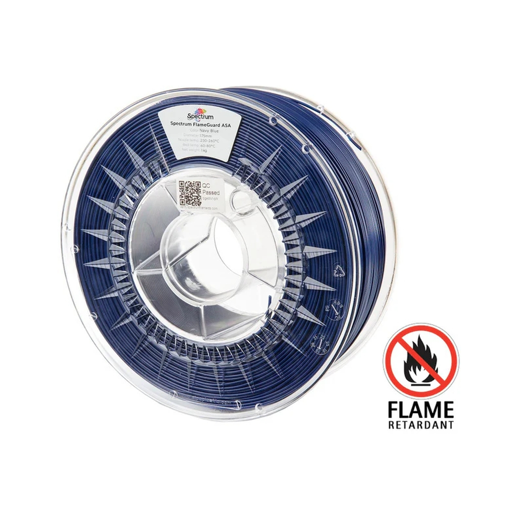 Пластик для 3D-принтера Spectrum ASA 275 FlameGuard 1.75mm 1kg Blue, Navy (81568)
