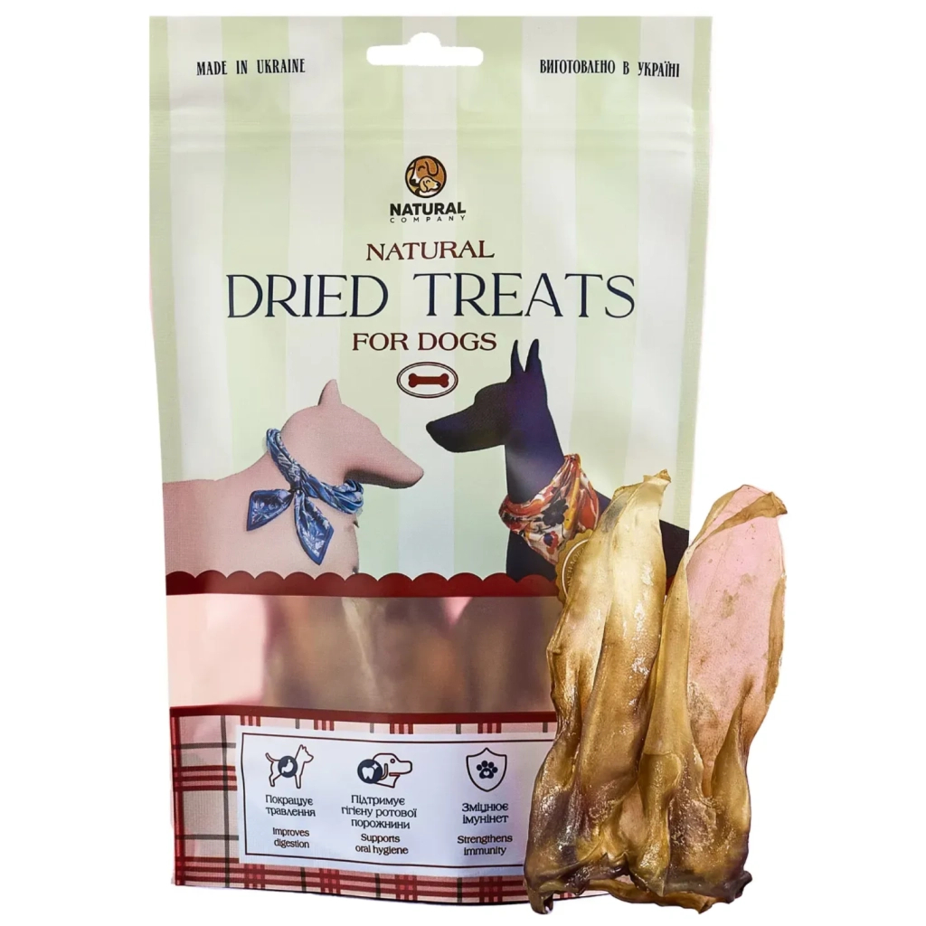 Ласощі для собак Natural food вуха кролячі 50 г (5 шт) (4820241162437)