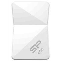 USB флеш накопичувач Silicon Power 4Gb Touch T08 White USB 2.0 (SP004GBUF2T08V1W)