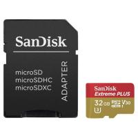 Карта пам'яті SanDisk 32GB microSD Class10 UHS-I V30 4K Extreme Plus (SDSQXWG-032G-GN6MA)