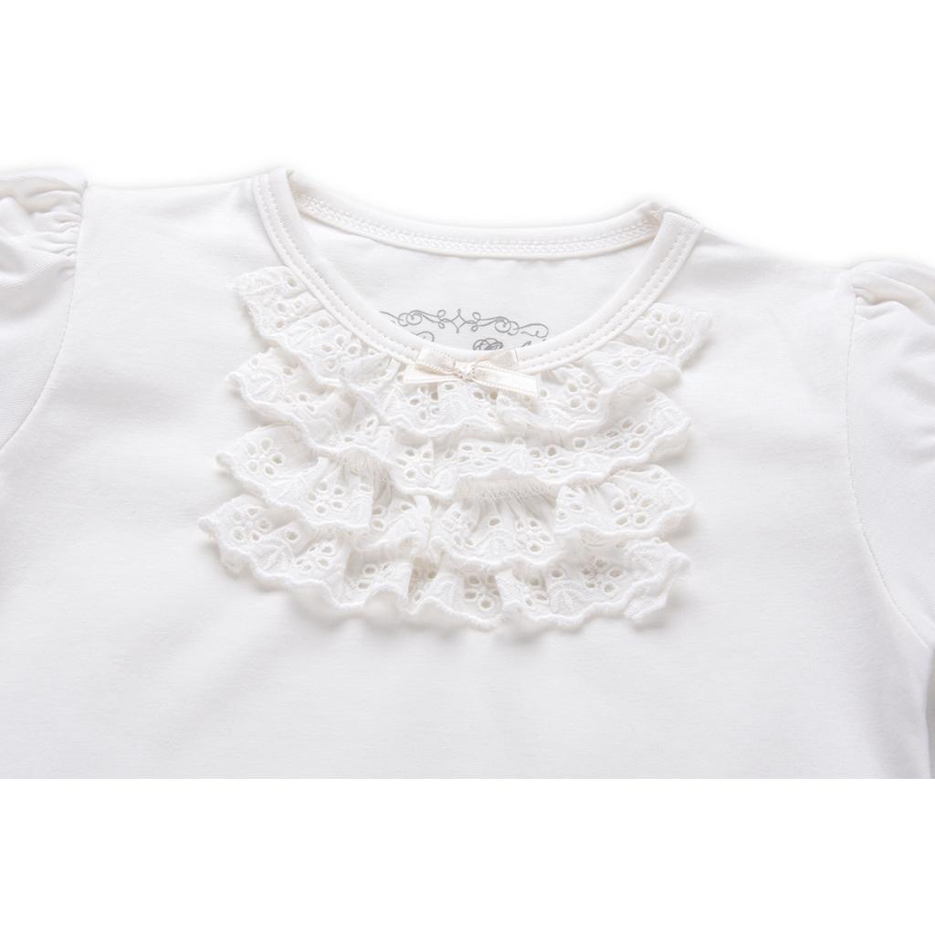 Футболка дитяча Breeze з мереживом (6640-86G-cream)