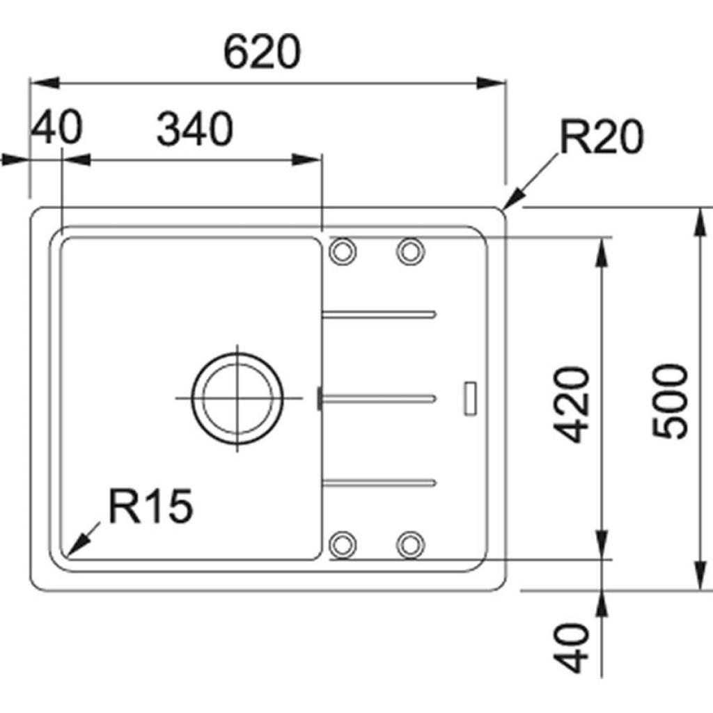 Мийка кухонна Franke Basis BFG 611-62 (114.0272.599) Мийка кухонна Franke Basis BFG 611-62 (114.0272.599)