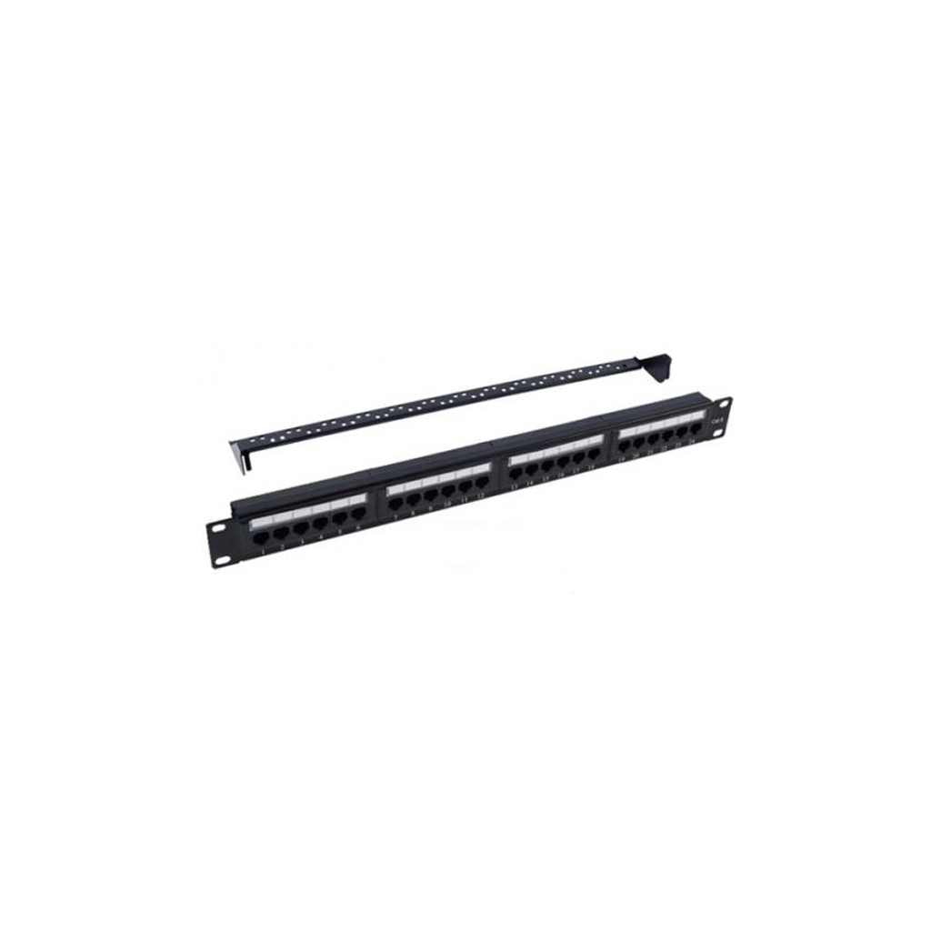Патч-панель 19" 24xRJ-45 UTP Cat.6, 1U, with organizer Kingda (KD-PP07-UTP-C6-24P) Патч-панель 19" 24xRJ-45 UTP Cat.6, 1U, with organizer Kingda (KD-PP07-UTP-C6-24P)
